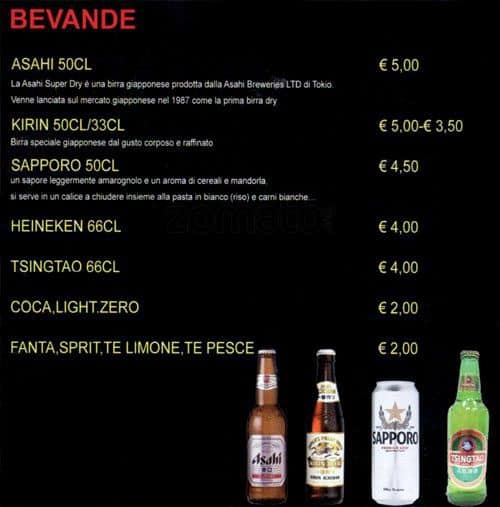Menu di Dao Sushi 