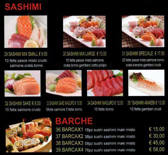 Menu di Dao Sushi 