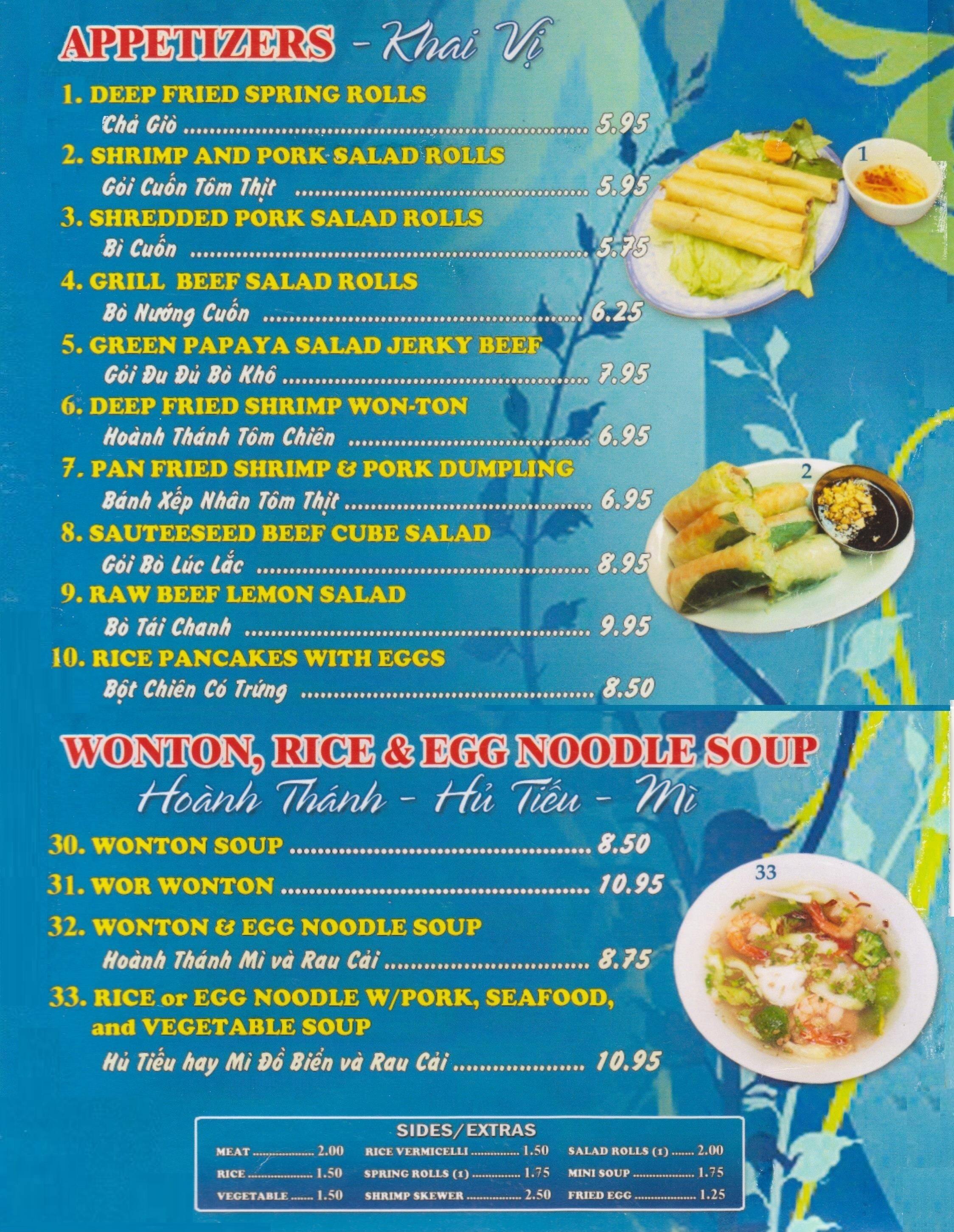 Le La Vietnamese Restaurant Menu Urbanspoon Zomato