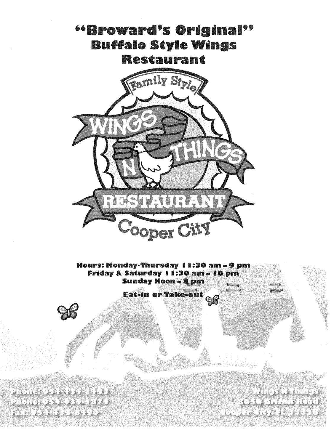 Wings And Things Cooper City at James Wooding blog