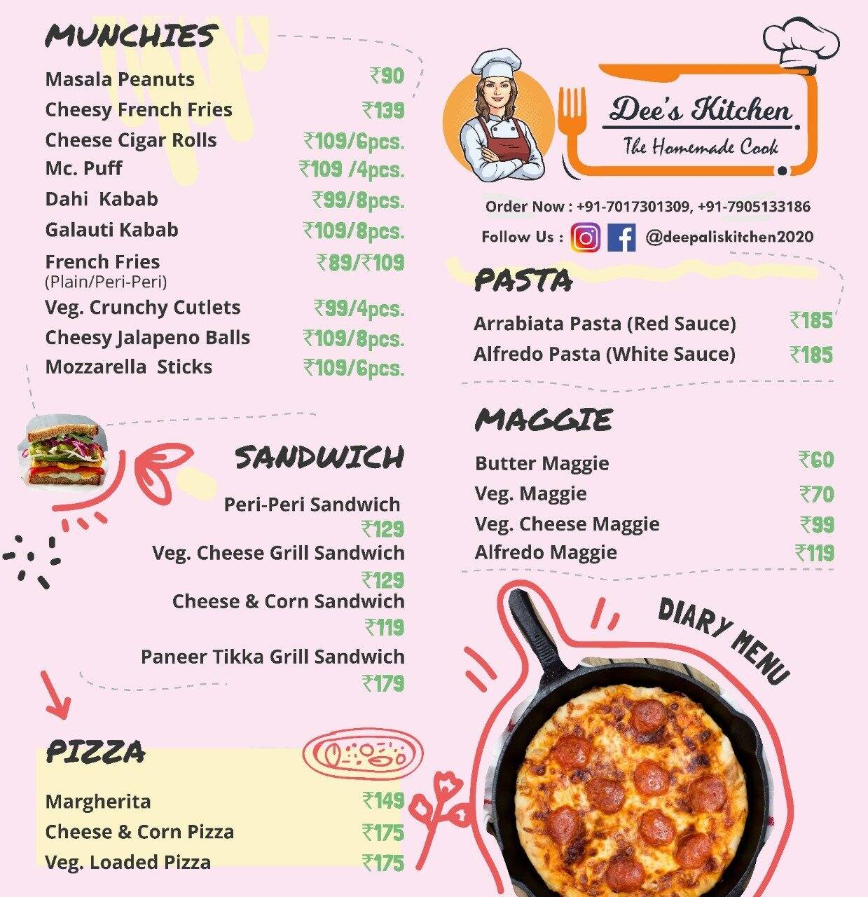 Menu At Dee S Kitchen Kanpur