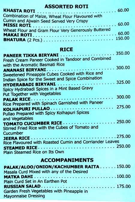 Golden Wheel Restaurant and Bar menu