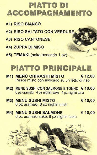 Menu di Taiyo 