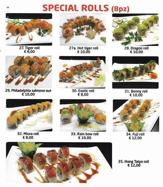 Menu di Taiyo 