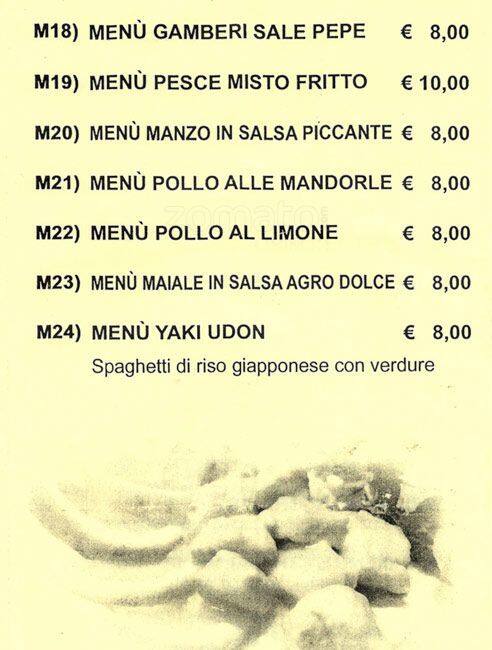 Menu di Taiyo 