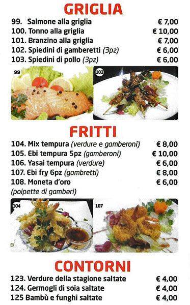 Menu di Taiyo 