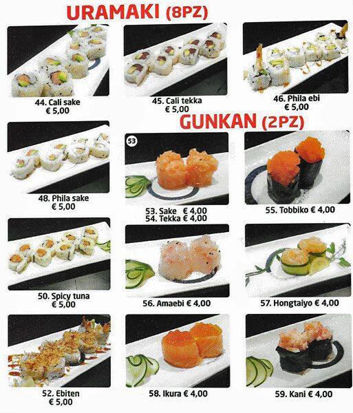 Menu di Taiyo 