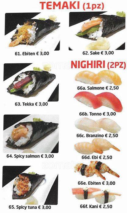 Menu di Taiyo 