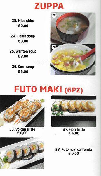 Menu di Taiyo 