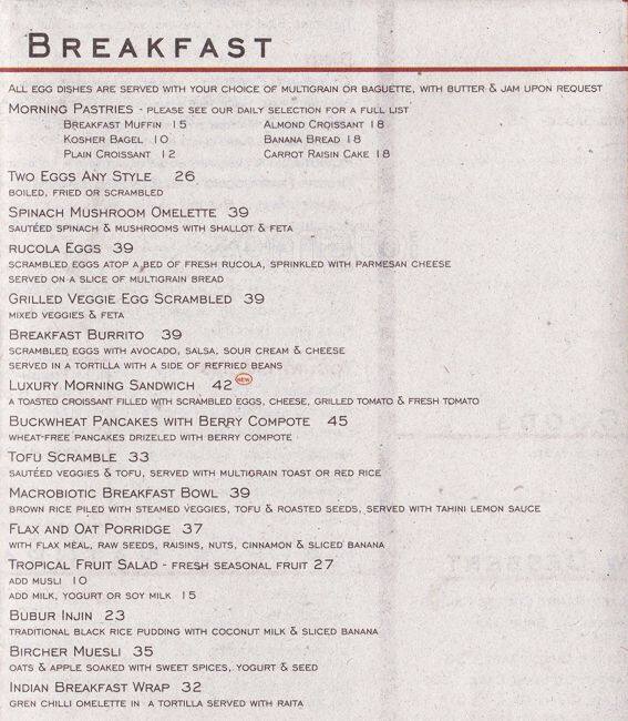 Kafe Menu, Menu for Kafe, Ubud, Bali Zomato Indonesia