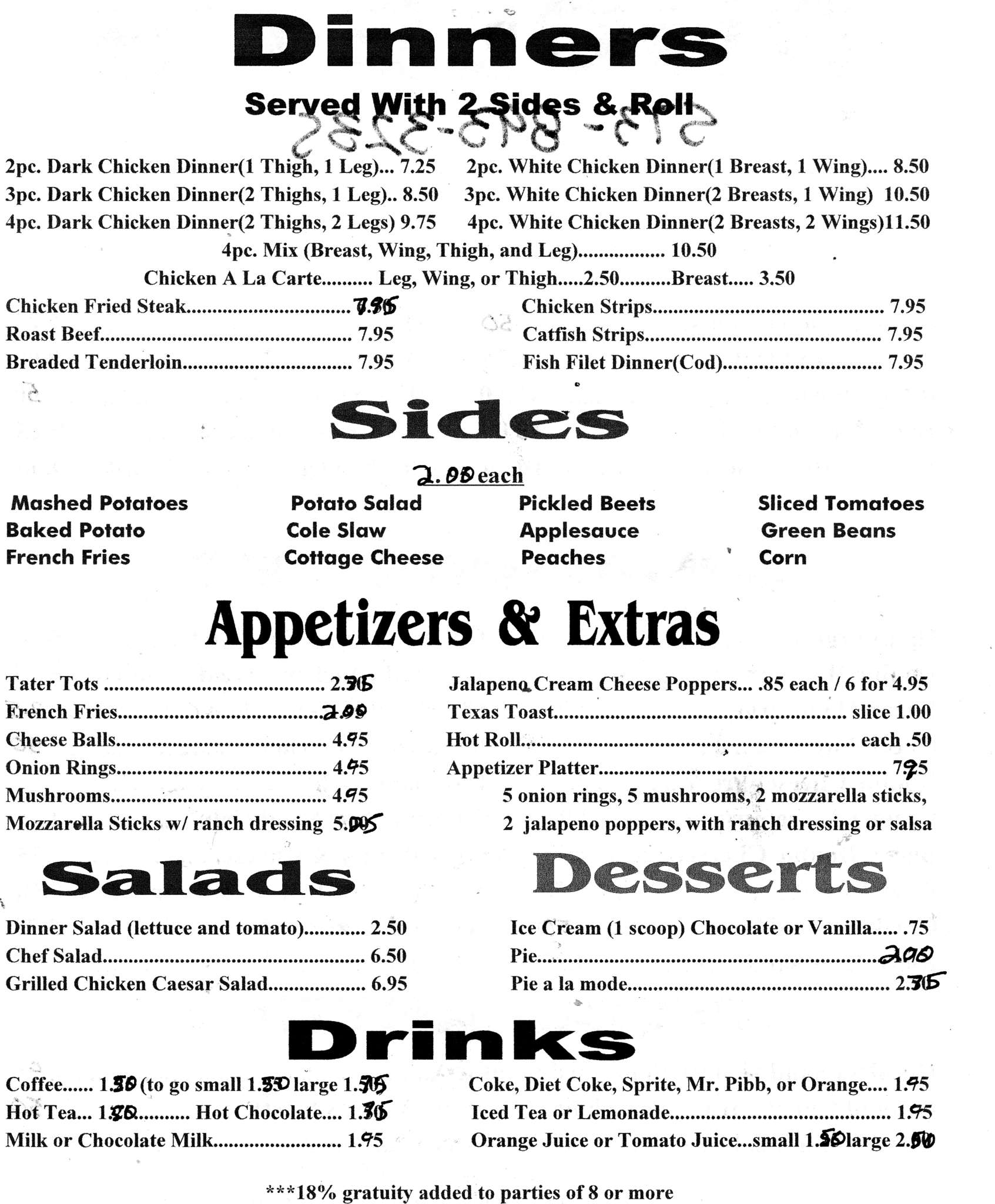 Dudley's Menu, Menu for Dudley's, Jefferson City, Columbia Urbanspoon