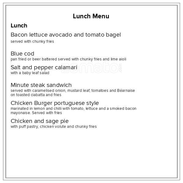Alibi menu