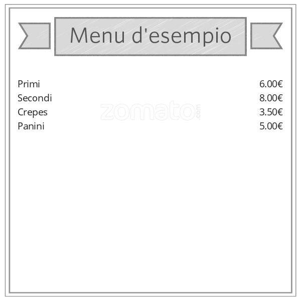 Menu di Bar Cinquestelle 