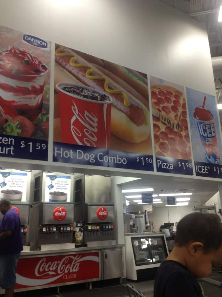 Sam's Club Food Court Menu