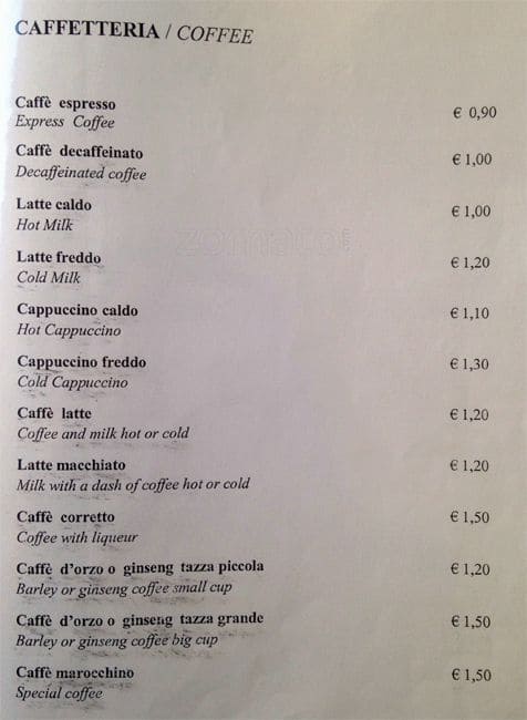 Menu di L'Angolo Del Gusto 