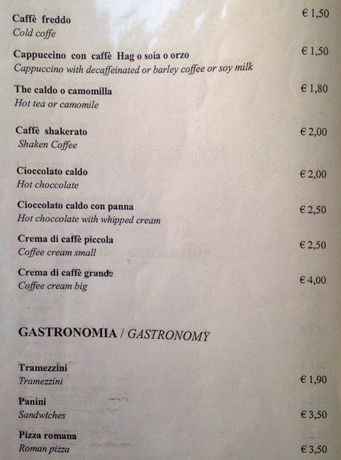 Menu di L'Angolo Del Gusto 