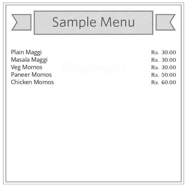 Menu of Fast Food Restaurant, Palam Vihar, Gurgaon
