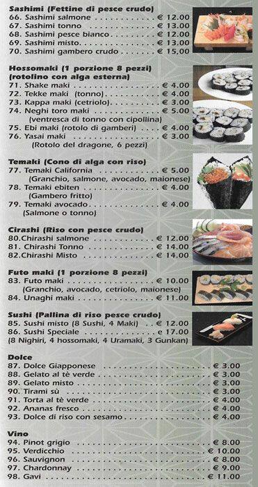 Menu di Da Ying 