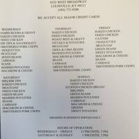 Big Mommas Soul Food Kitchen Menu