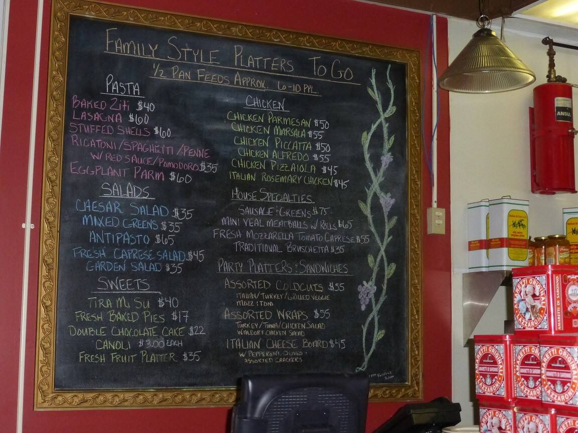 Menu at Difebo's Restaurant, Bethany Beach