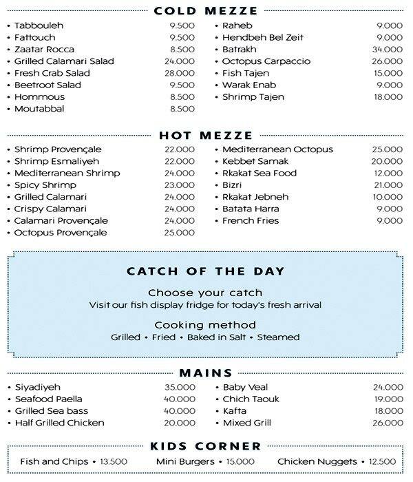 Sea Salt Menu, Menu For Sea Salt, Ain Mreisse, Beirut - Zomato Lebanon