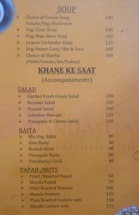 Sangam Multi Cuisine Restaurant menu