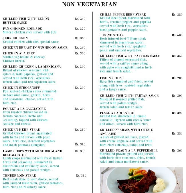 Menu at Peppermill Bistro, Bengaluru, 19