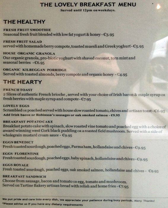 The Lovely Food Co Menu, Menu for The Lovely Food Co, Drumcondra, Dublin Zomato Ireland