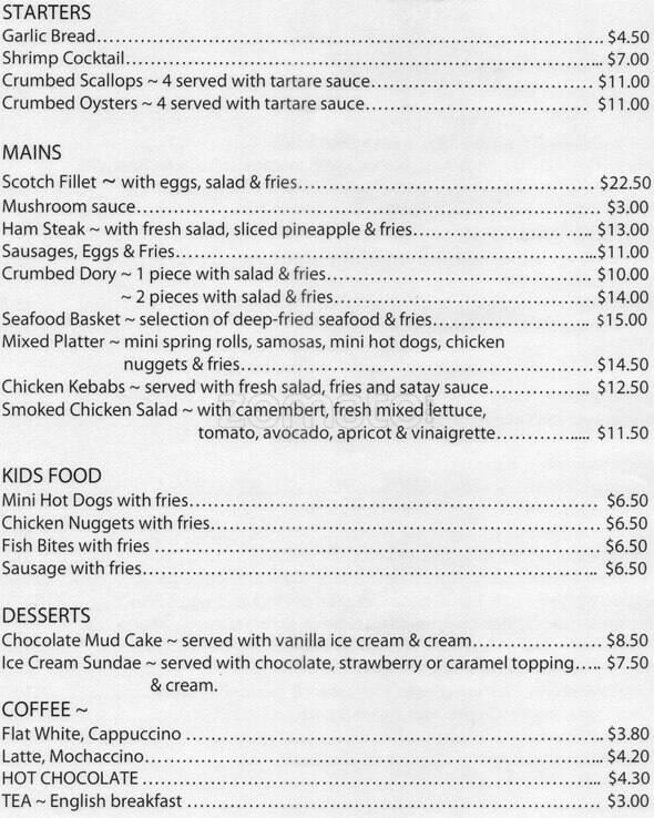Flagstaff Cafe & Sports Bar Menu Menumania/Zomato