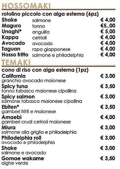 Menu di Jinzuan 