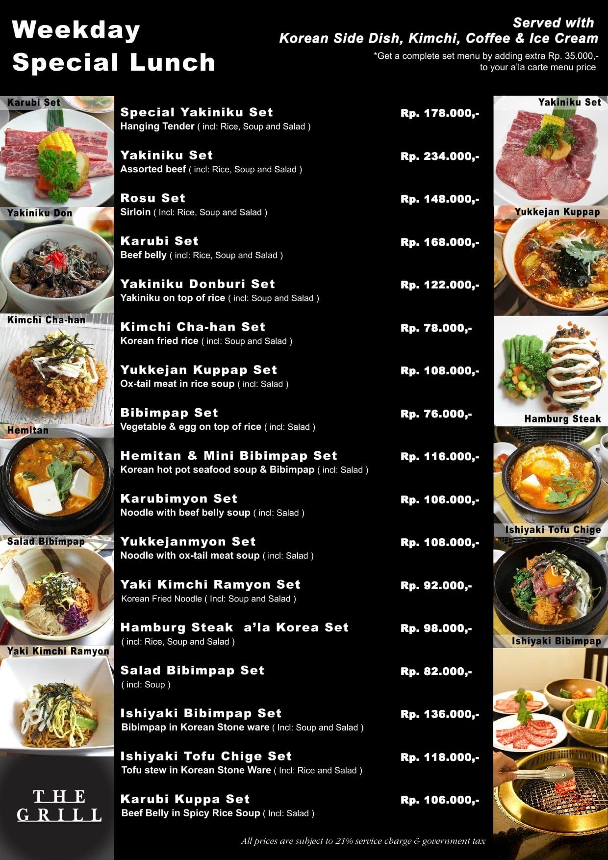 The Grill Menu Menu For The Grill Sudirman Jakarta