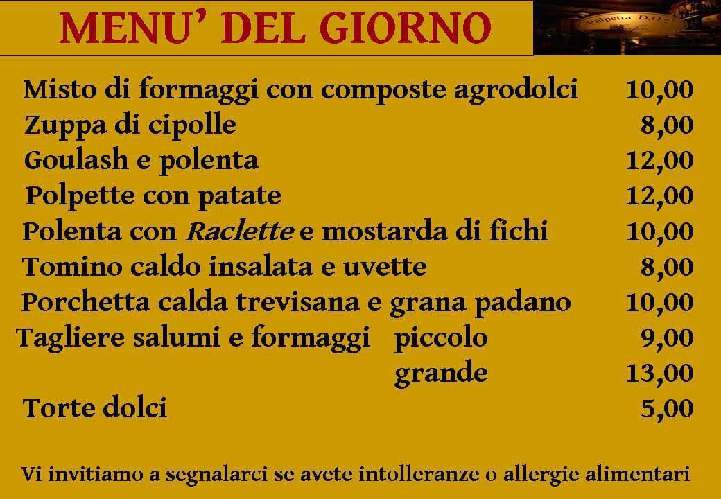 Menu di Polpetta D. O. C. 