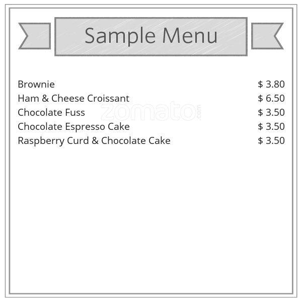 Menu at Campos cafe, Dulwich Hill