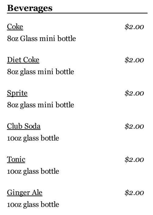 Menu at Basil Leaf Cafe, Chicago