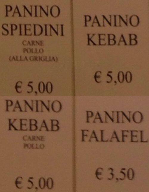 Menu di Food Corner - Palestina 