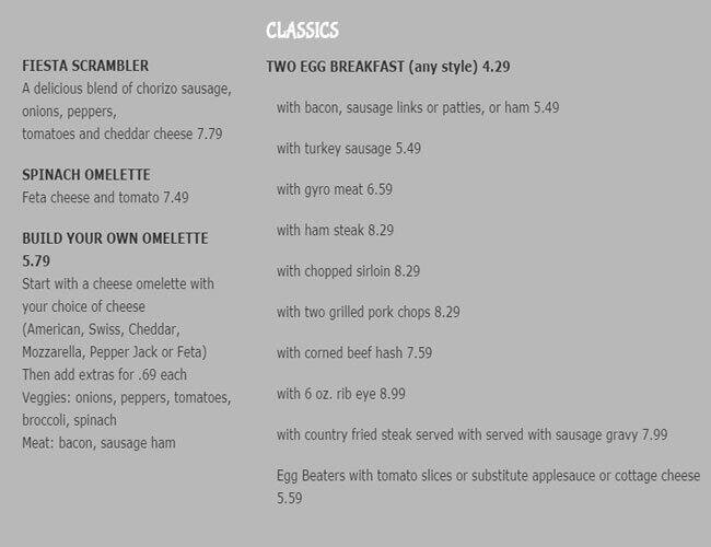 Menu At Mentor Family Restaurant Mentor