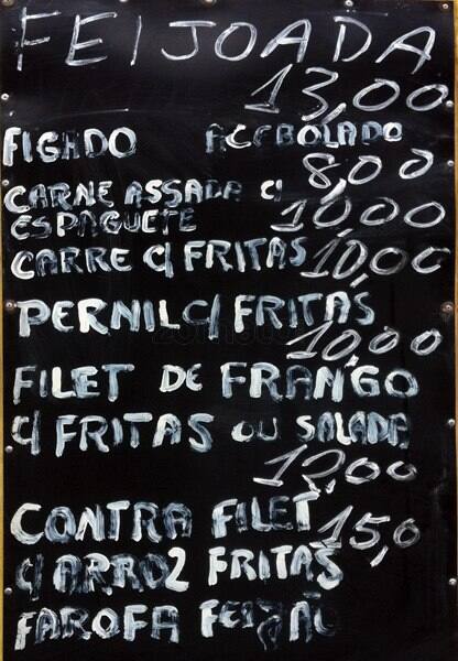 Bar Pra Frente cardápio