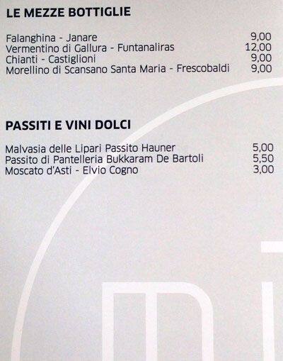 Menu di Ristorante Mūn 