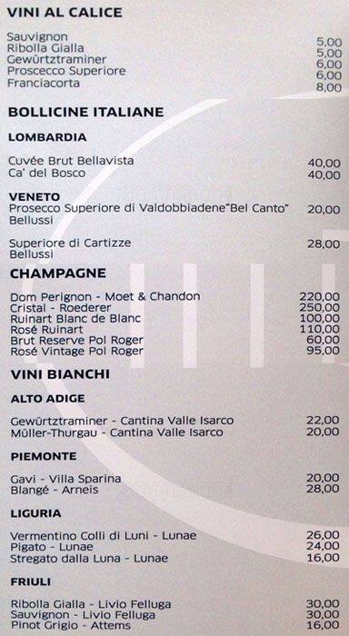 Menu di Ristorante Mūn 