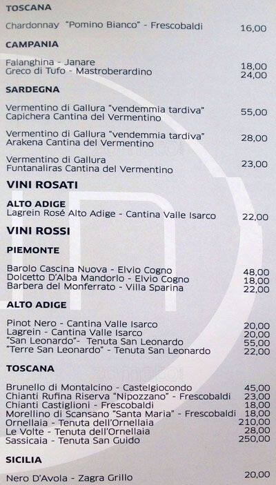 Menu di Ristorante Mūn 