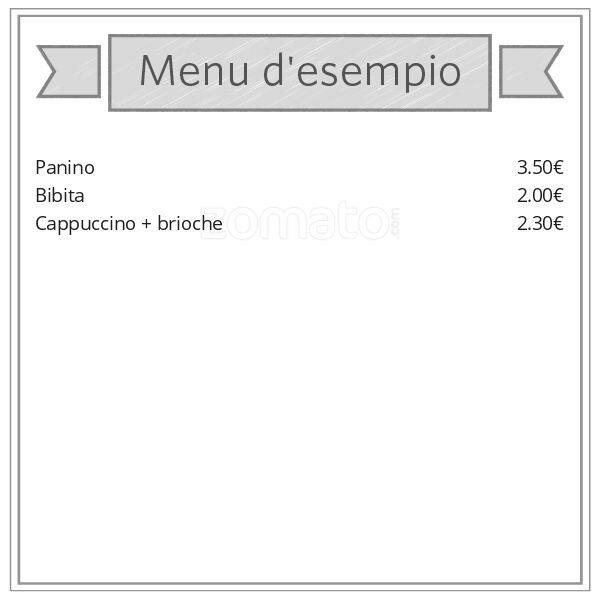Menu di Caffè Mania - Milano 1965 