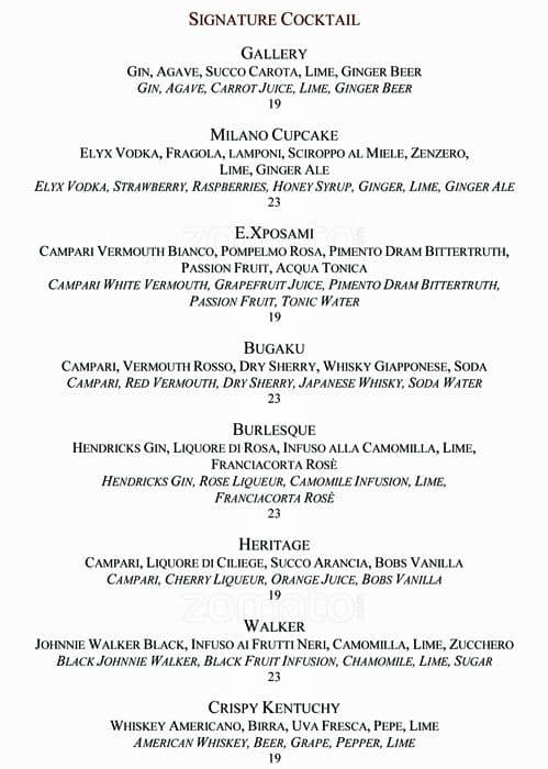 Menu di Bar Mio Caffè 