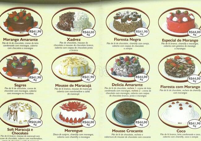 Doceria Guaxupé cardápio