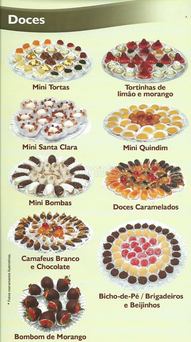 Doceria Guaxupé cardápio