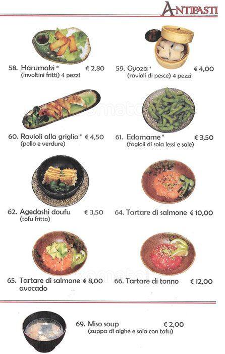 Menu di Kaiyou 