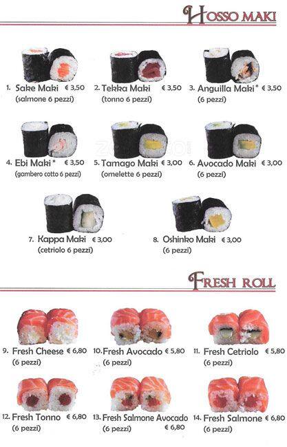 Menu di Kaiyou 
