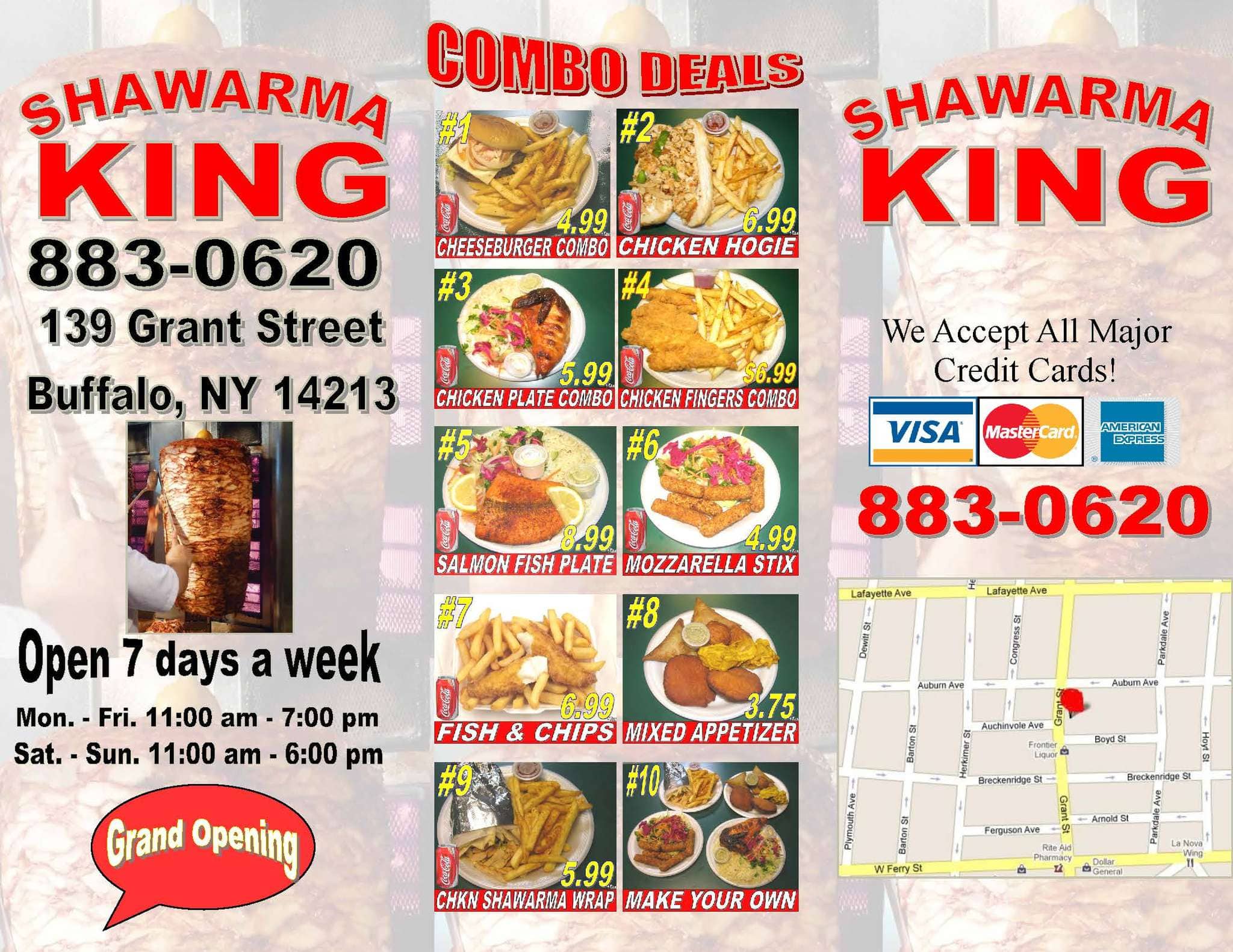 Shawarma King Menu, Menu untuk Shawarma King, West Side, Buffalo