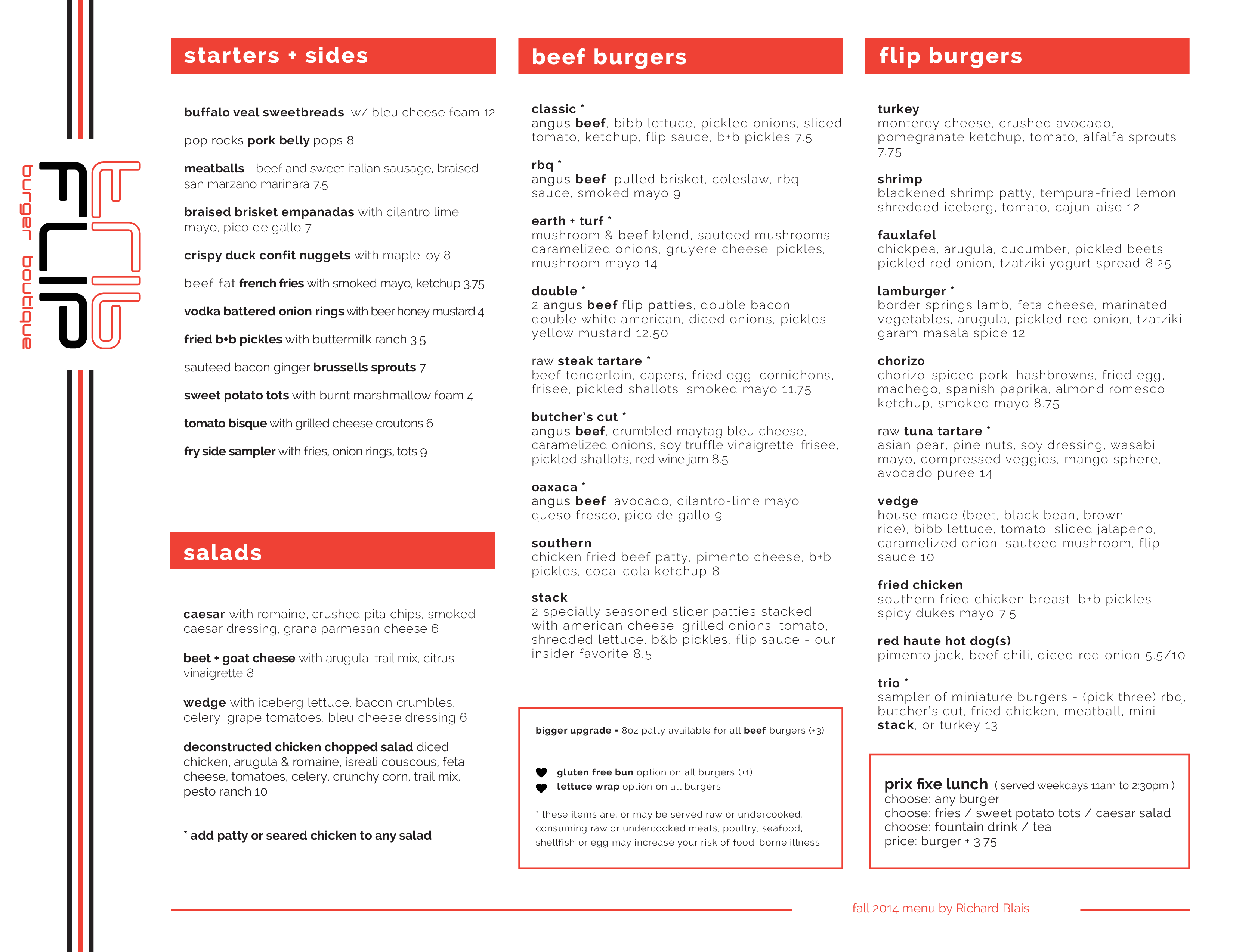 Flip Burger Menu, Menu for Flip Burger, Vestavia/Cahaba Heights