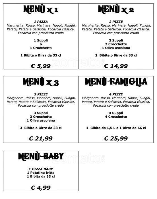 Pizza Special Speisekarte