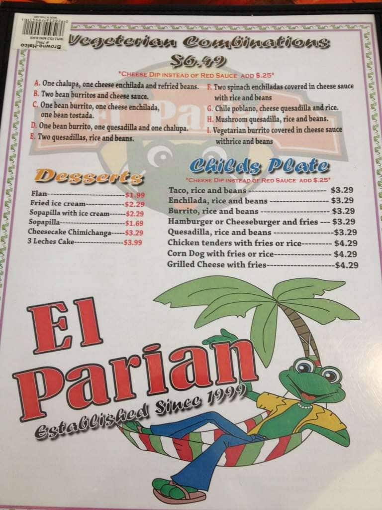 menu-at-el-parian-restaurant-arkadelphia